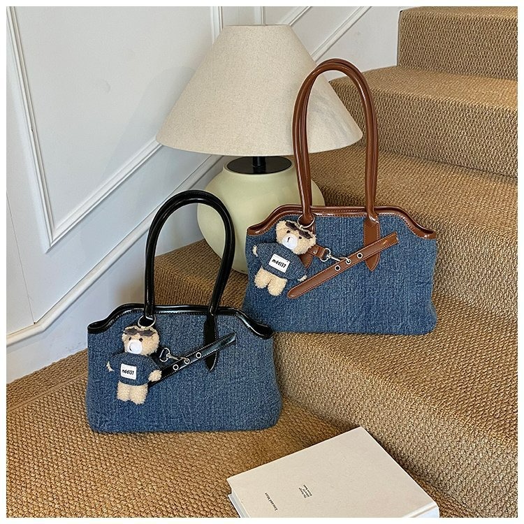 Túi Đeo Vai - Xách Tay Màu Bò Phối Nâu Size To - tt250936