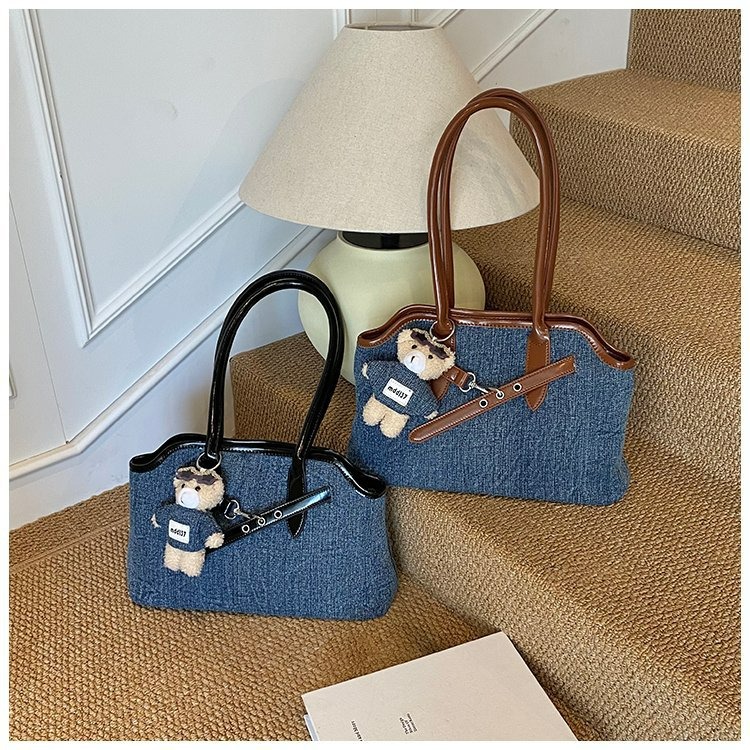 Túi Đeo Vai - Xách Tay Màu Bò Phối Nâu Size To - tt250936