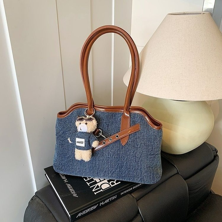 Túi Đeo Vai - Xách Tay Màu Bò Phối Nâu Size To - tt250936