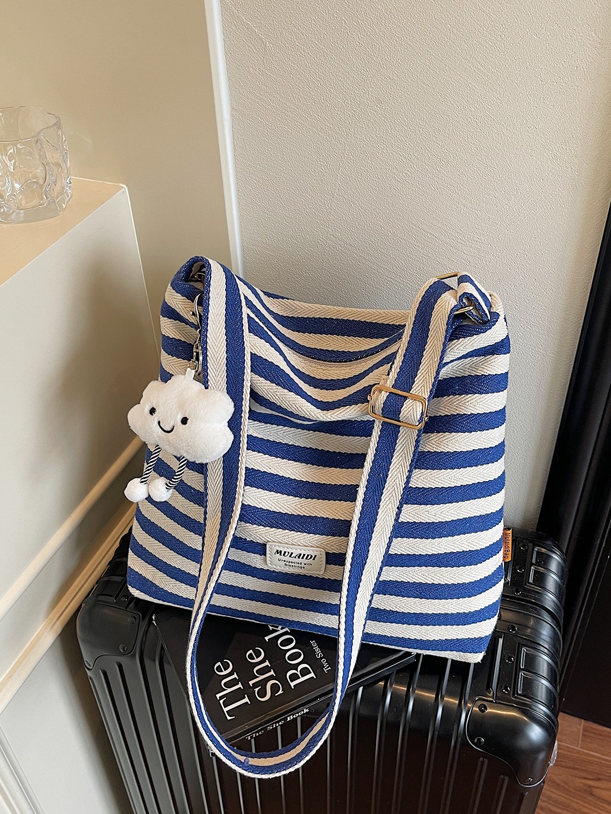 Túi Vải Kẻ Ngang Siêu Hot Túi Đi Biển - tt250709