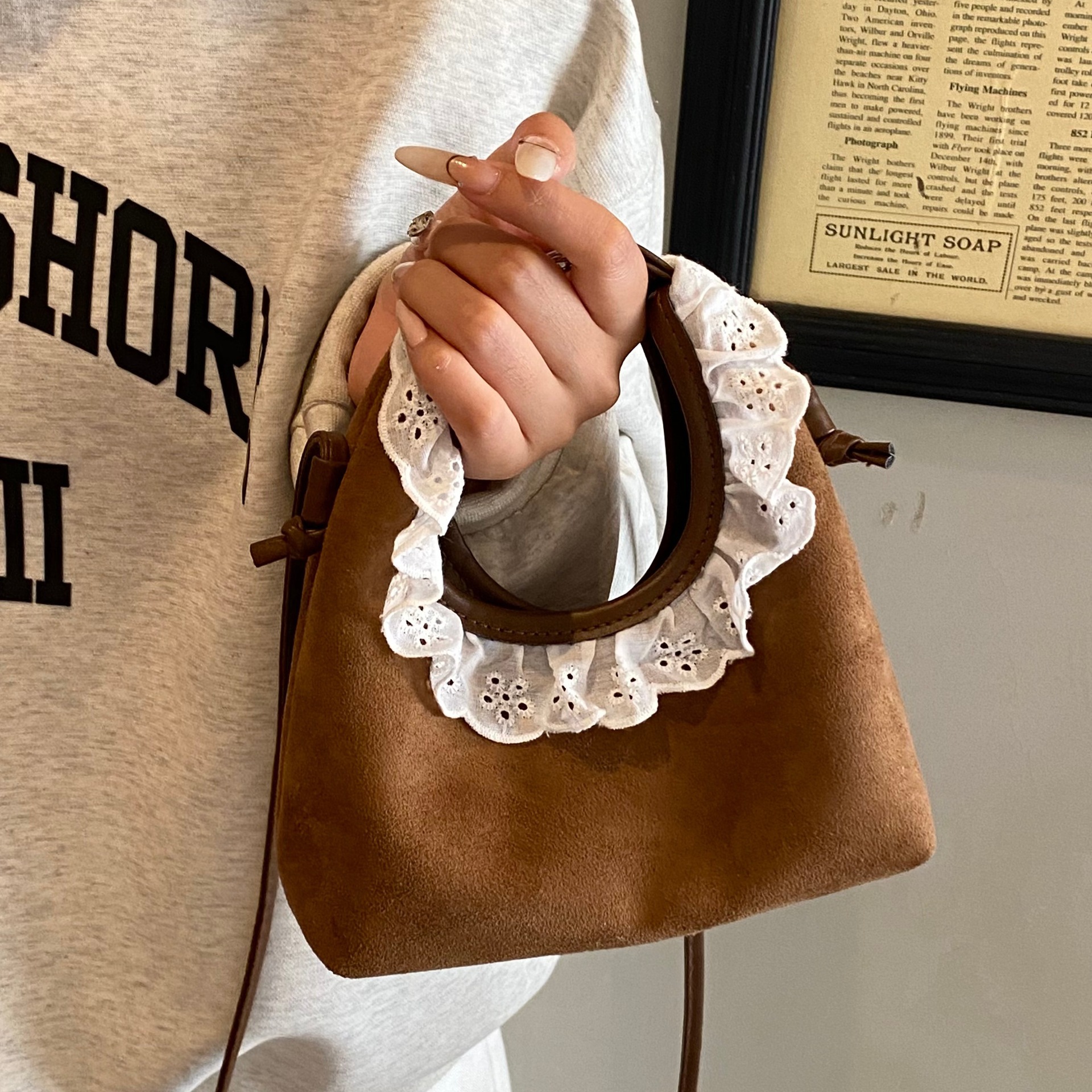 Túi Lông Size Nhỏ Có Dây Đeo Đi Chơi Cực Xinh - tt251123