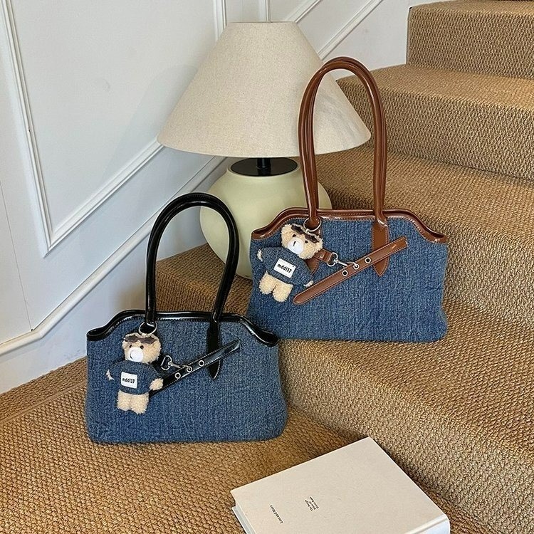 Túi Đeo Vai - Xách Tay Màu Bò Phối Nâu Size To - tt250936