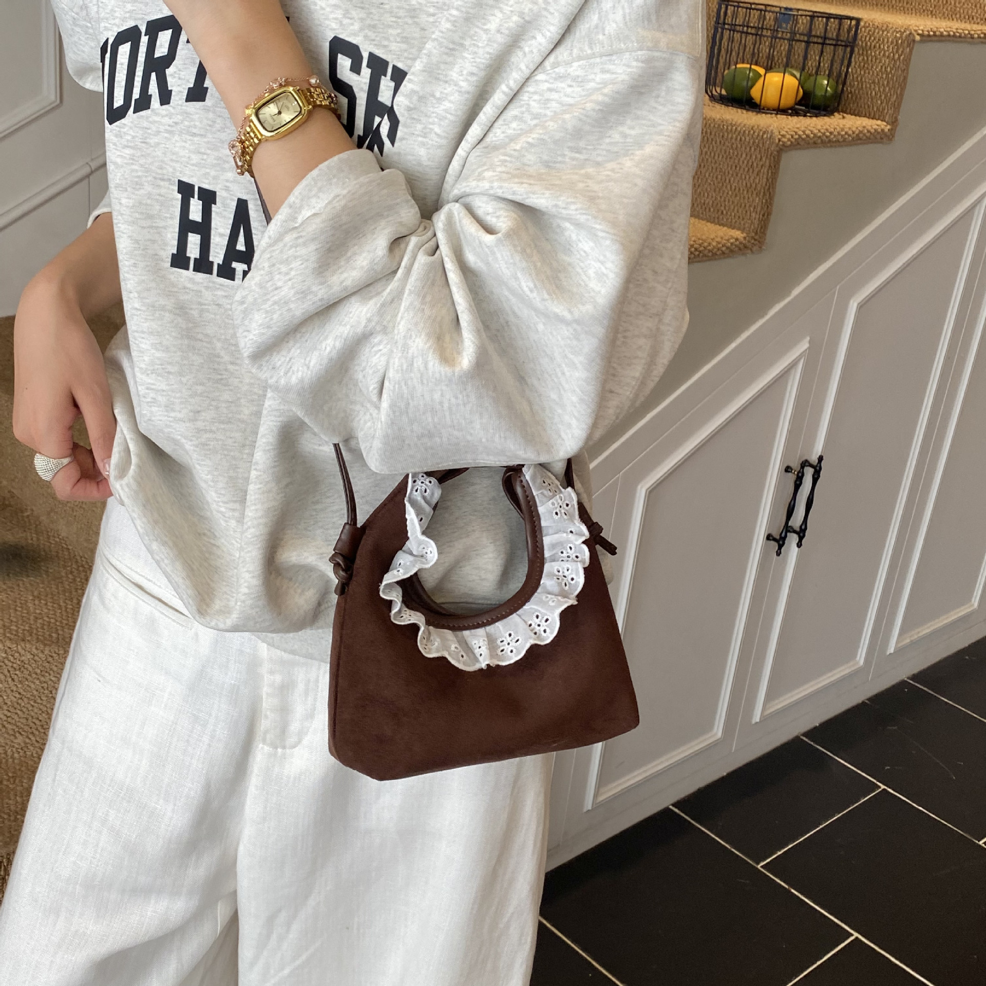 Túi Lông Size Nhỏ Có Dây Đeo Đi Chơi Cực Xinh - tt251123