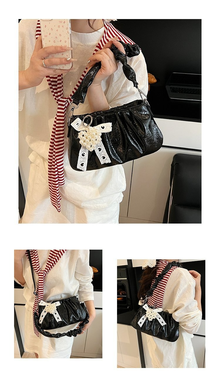 Túi Đeo Chéo Nữ Bèo Nhún Xách Tay Sành Điệu -  tt250619