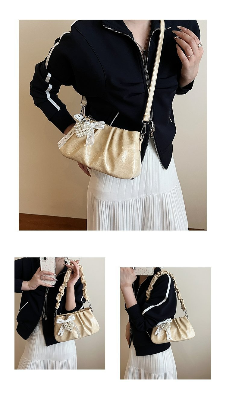 Túi Đeo Chéo Nữ Bèo Nhún Xách Tay Sành Điệu -  tt250619