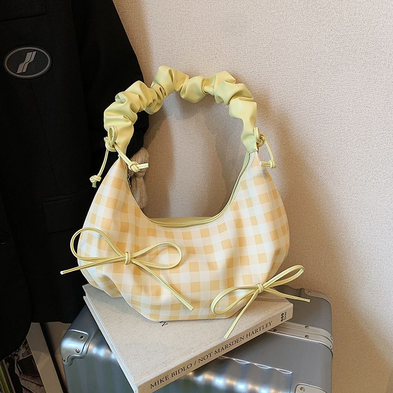 Túi Đeo Vai Đeo Chéo Dây Rút Kẻ Caro Nhiều Màu - tt250817