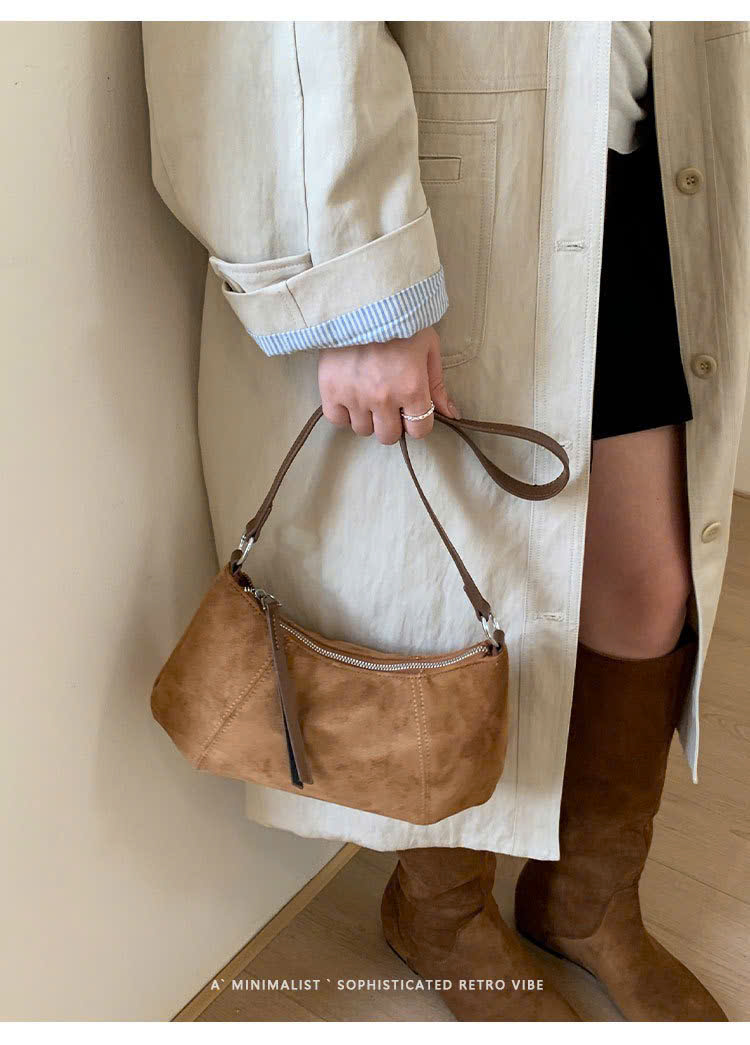 Túi Da Lộn Size Nhỏ Có Dây Đeo Phù Hợp Đi Chơi - tt251062