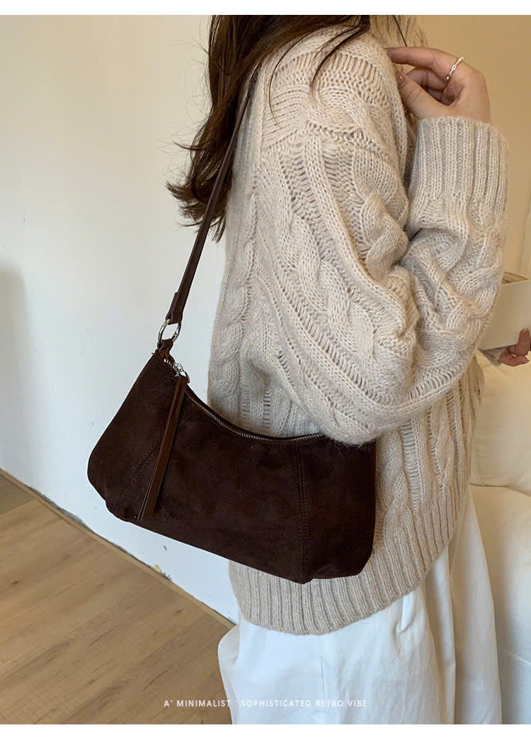 Túi Da Lộn Size Nhỏ Có Dây Đeo Phù Hợp Đi Chơi - tt251062