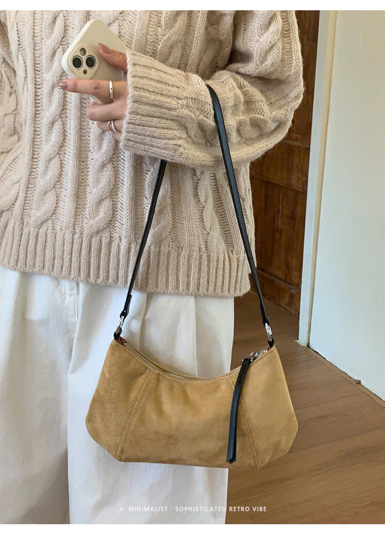 Túi Da Lộn Size Nhỏ Có Dây Đeo Phù Hợp Đi Chơi - tt251062