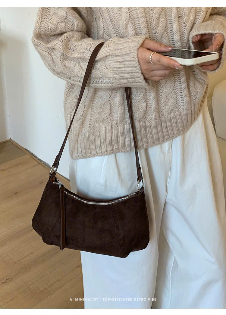 Túi Da Lộn Size Nhỏ Có Dây Đeo Phù Hợp Đi Chơi - tt251062