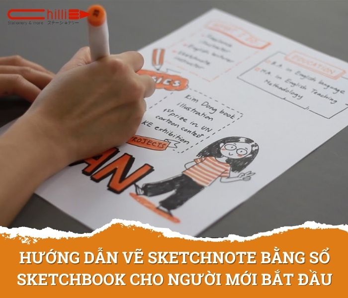 Hướng dẫn vẽ sketchnote bằng sổ sketchbook cho người mới bắt đầu