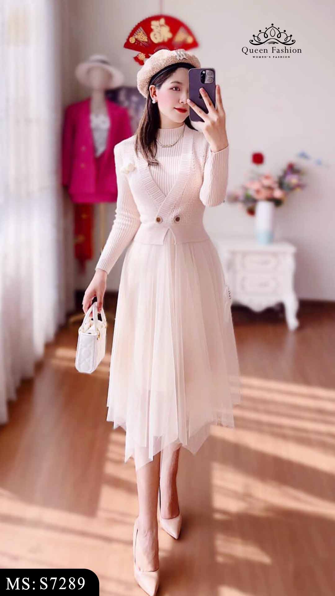 Chân Váy Vintage Nữ 🦋 Váy Voan Nữ Dáng Dài 2 Lớp Siêu Xinh 2 màu 🦋 |  Shopee Việt Nam