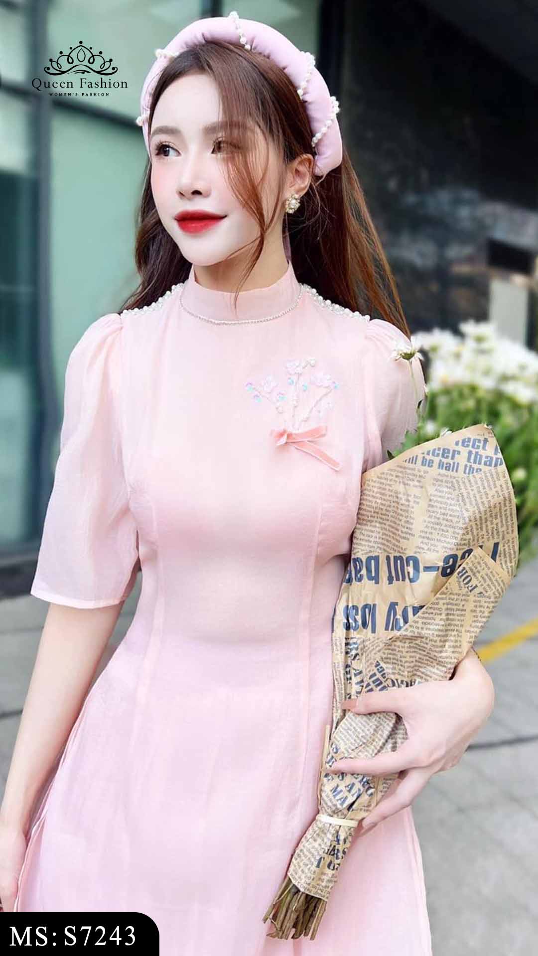 Đầm Vàng Carolan Cổ Tròn Tay Cánh Tiên Dáng Suông Dài Nomi Dress