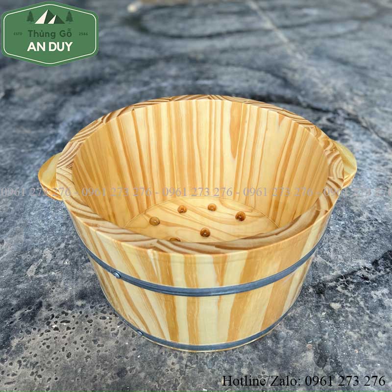 Bồn Ngâm Chân Gỗ PơMu Một Liệu Pháp Thư Giãn Tuyệt Vời