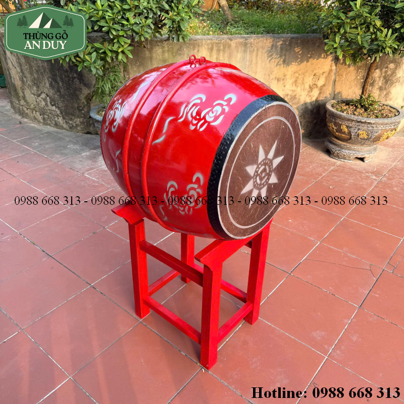 chân trống gỗ truyền thống đầu rồng
