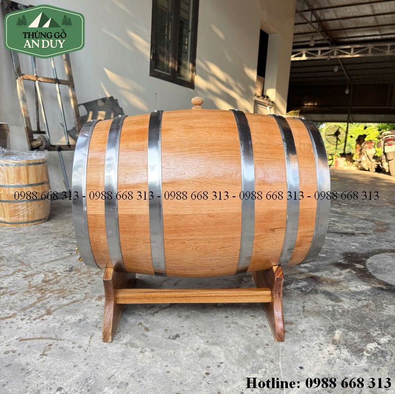 Thùng rượu gỗ sồi 200 lít An Duy