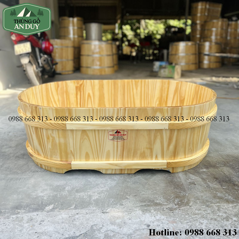 Bồn Tắm Bằng Gỗ Thông Nhập Khẩu
