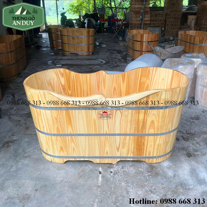 Xưởng sản xuất thùng tắm gỗ bo Viền Cánh Hạc An Duy