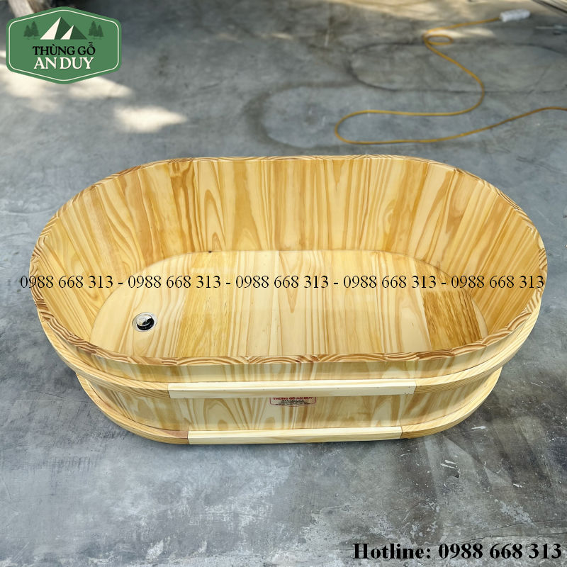 Cấu Tạo Bồn Tắm Gỗ Thông Ghép Hèm Âm Dương