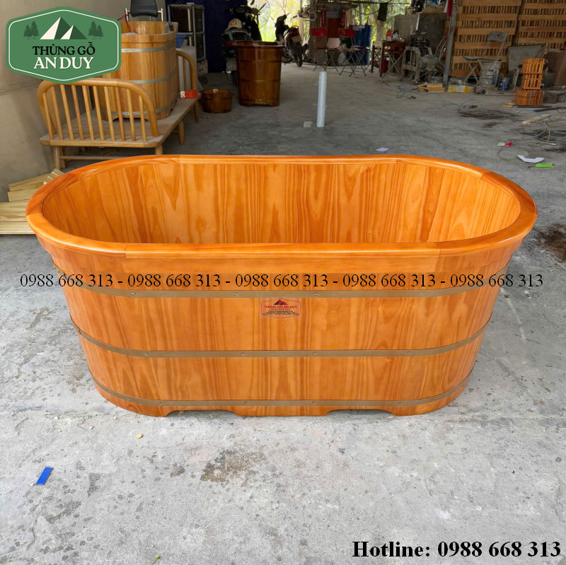 Van xả nước đáy bồn tắm gỗ thông.