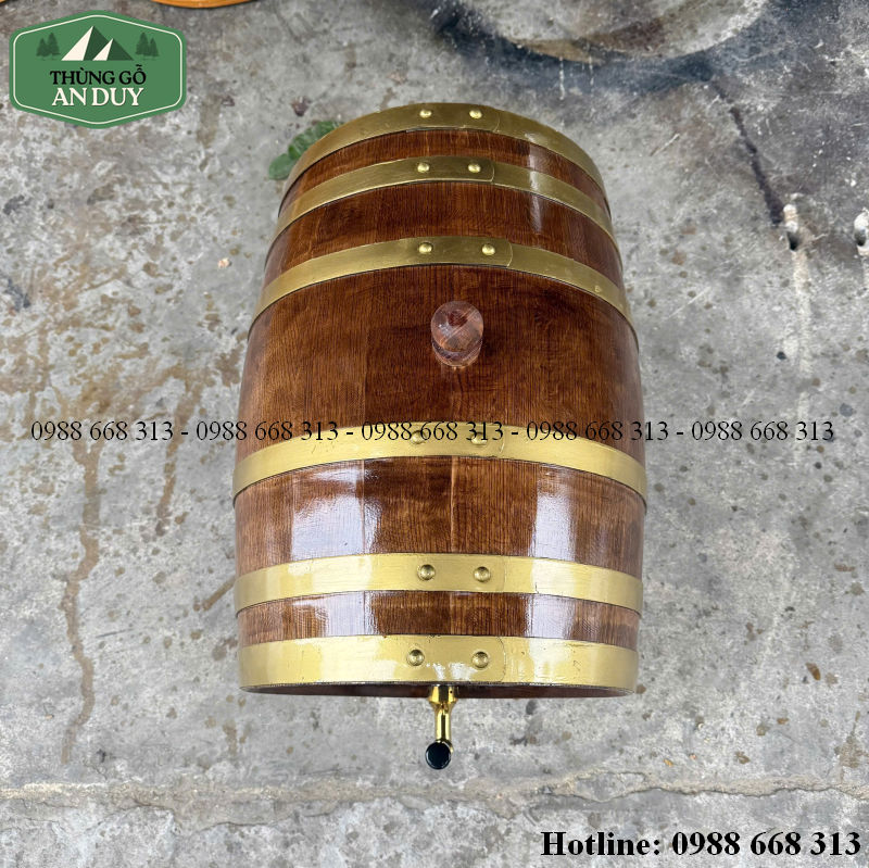 Các mẫu thùng rượu gỗ nhiều dung tích từ 10L đến 300L.