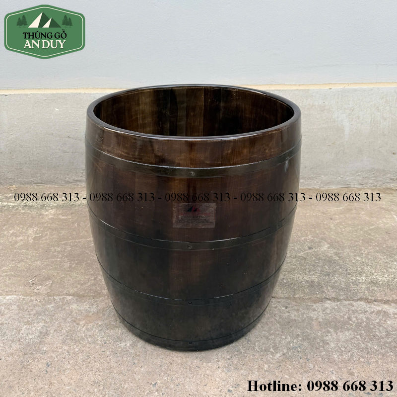 Bồn tắm gỗ thông dáng chum bằng gỗ tự nhiên