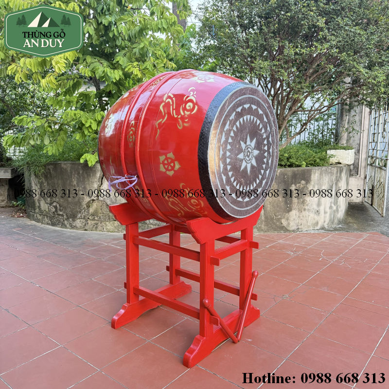 Thân trống trường học 80x100cm An Duy sau khi hoàn thiện