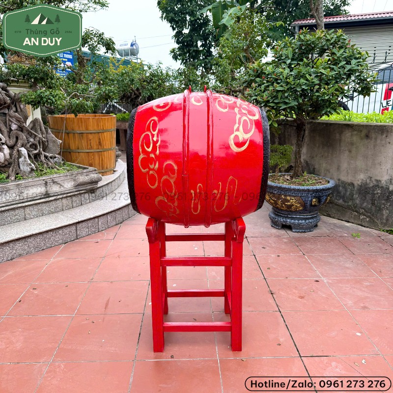 Thân trống gia cố 2 đai mây chắc chắn