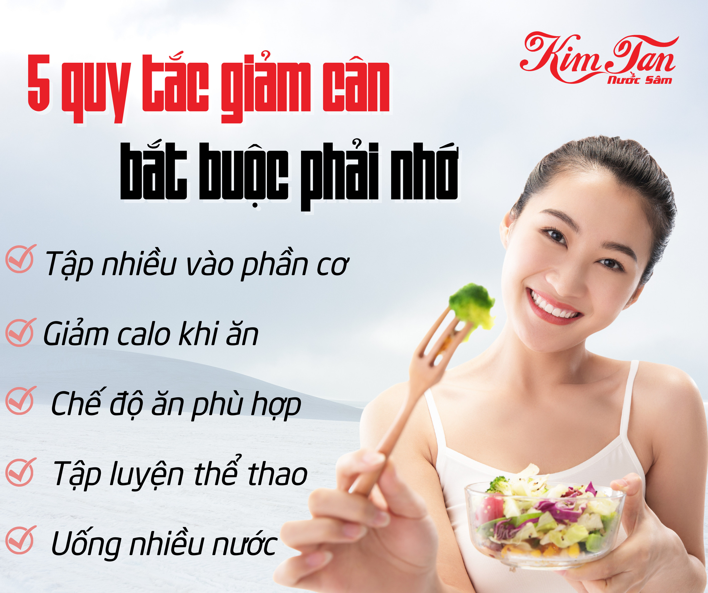 5 NGUYÊN TẮC GIẢM CÂN BẮT BUỘC BẠN PHẢI NHỚ