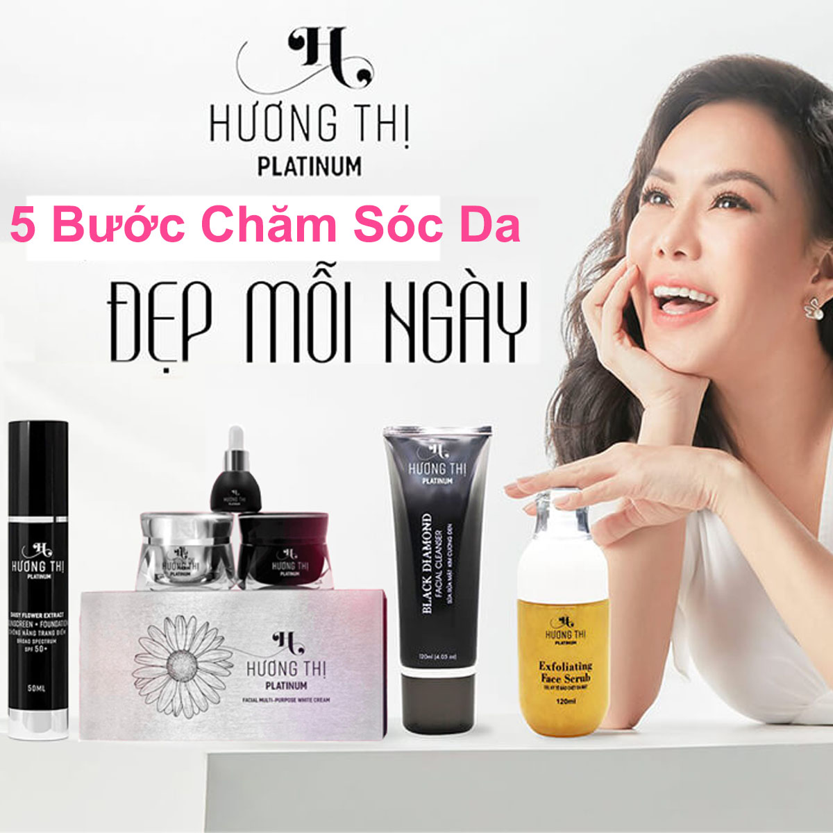 5 BƯỚC CHĂM DA TRẮNG SÁNG CỦA VIỆT HƯƠNG VỚI HƯƠNG THỊ