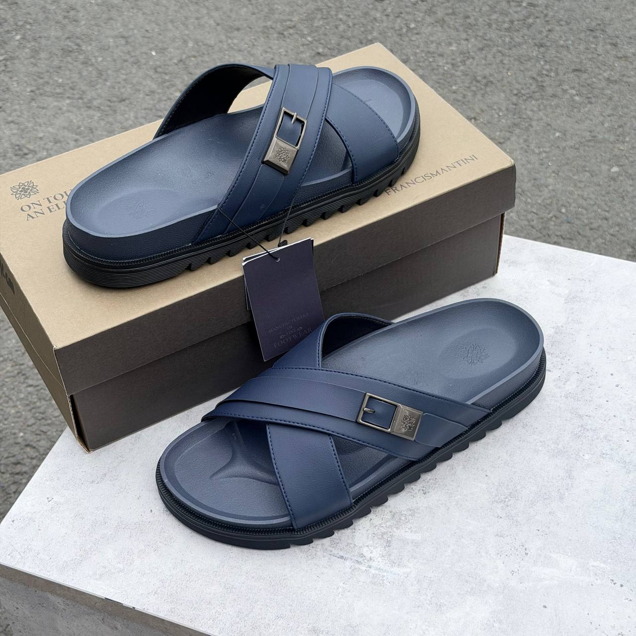 Dép Francis Mantini Velar Crossover 2 Sandal Navy