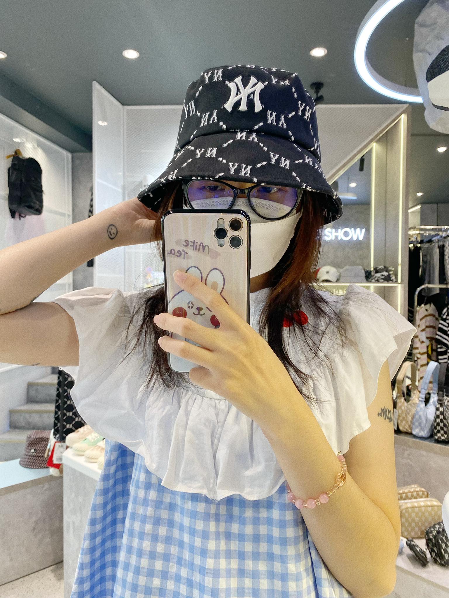 MLB Unisex Paisely Bucket Hat NY Yankees Navy Hats For Women KOODING   lupongovph