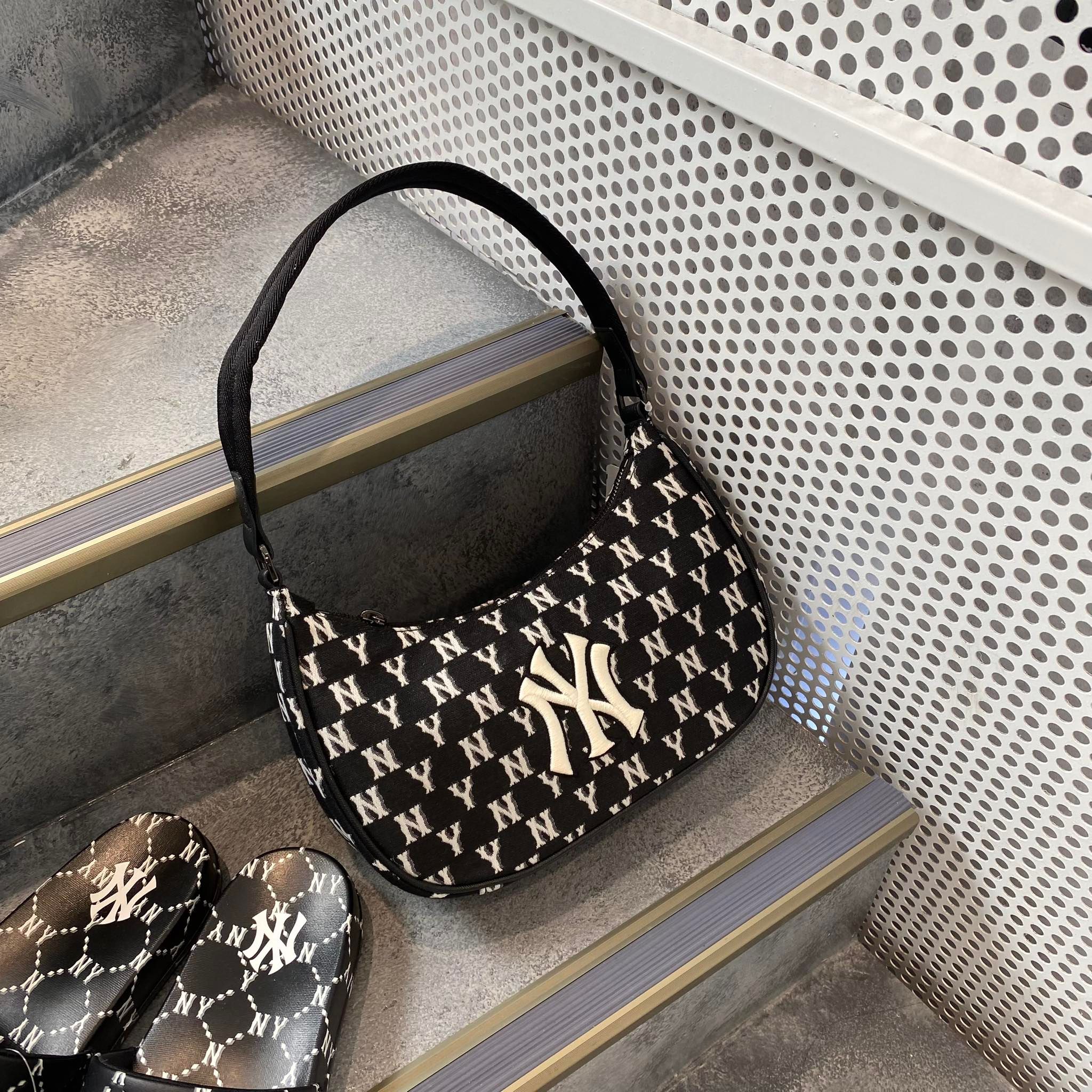 MLB Monogram Jacquard Hobo Bag