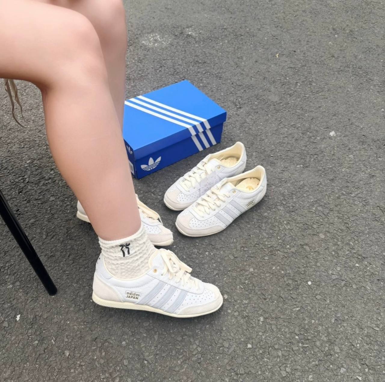Giày Adidas Japan White Grey