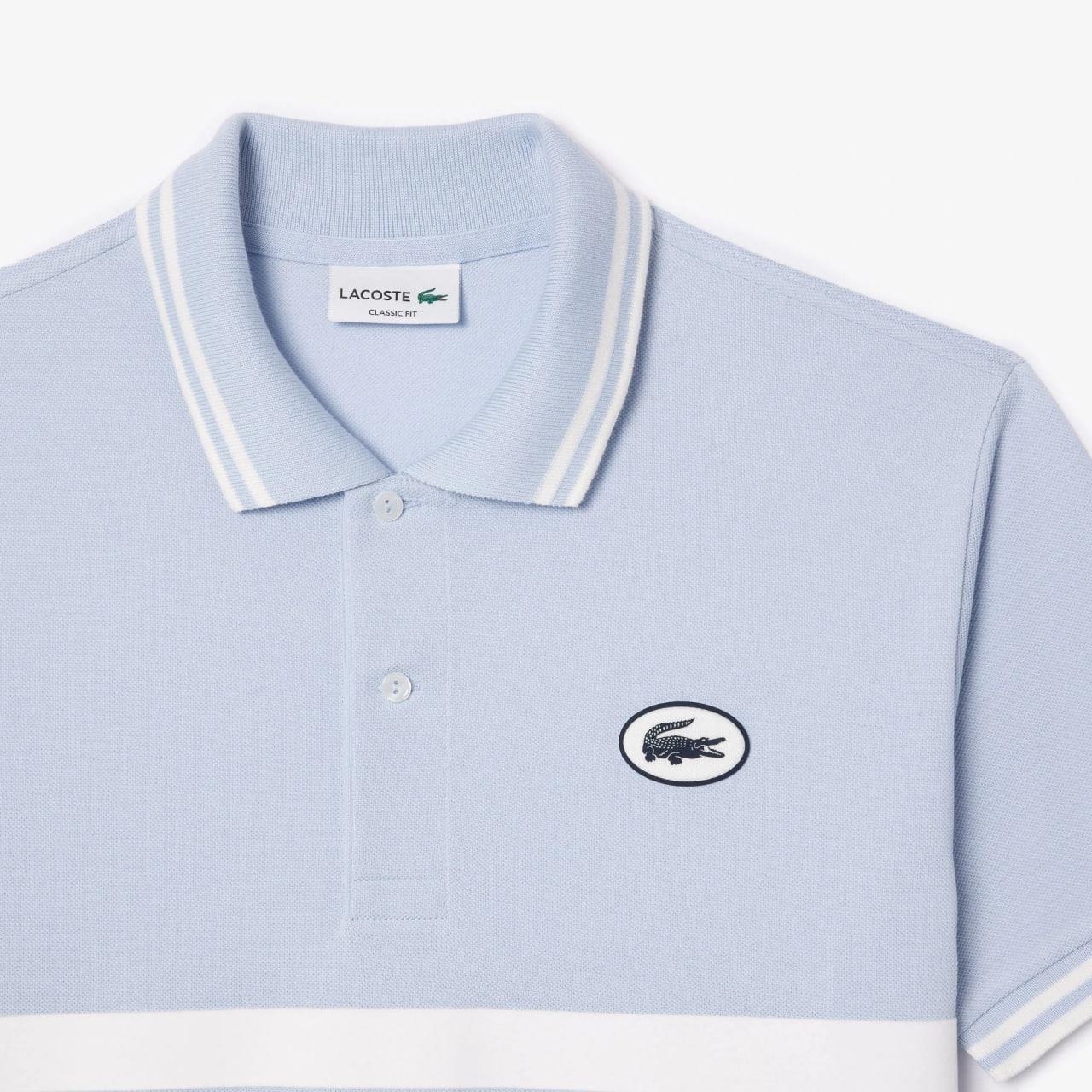 Áo Polo Lacoste Polera Original Blue White [Ph7447]