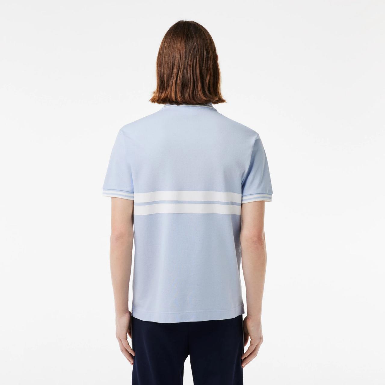 Áo Polo Lacoste Polera Original Blue White [Ph7447]