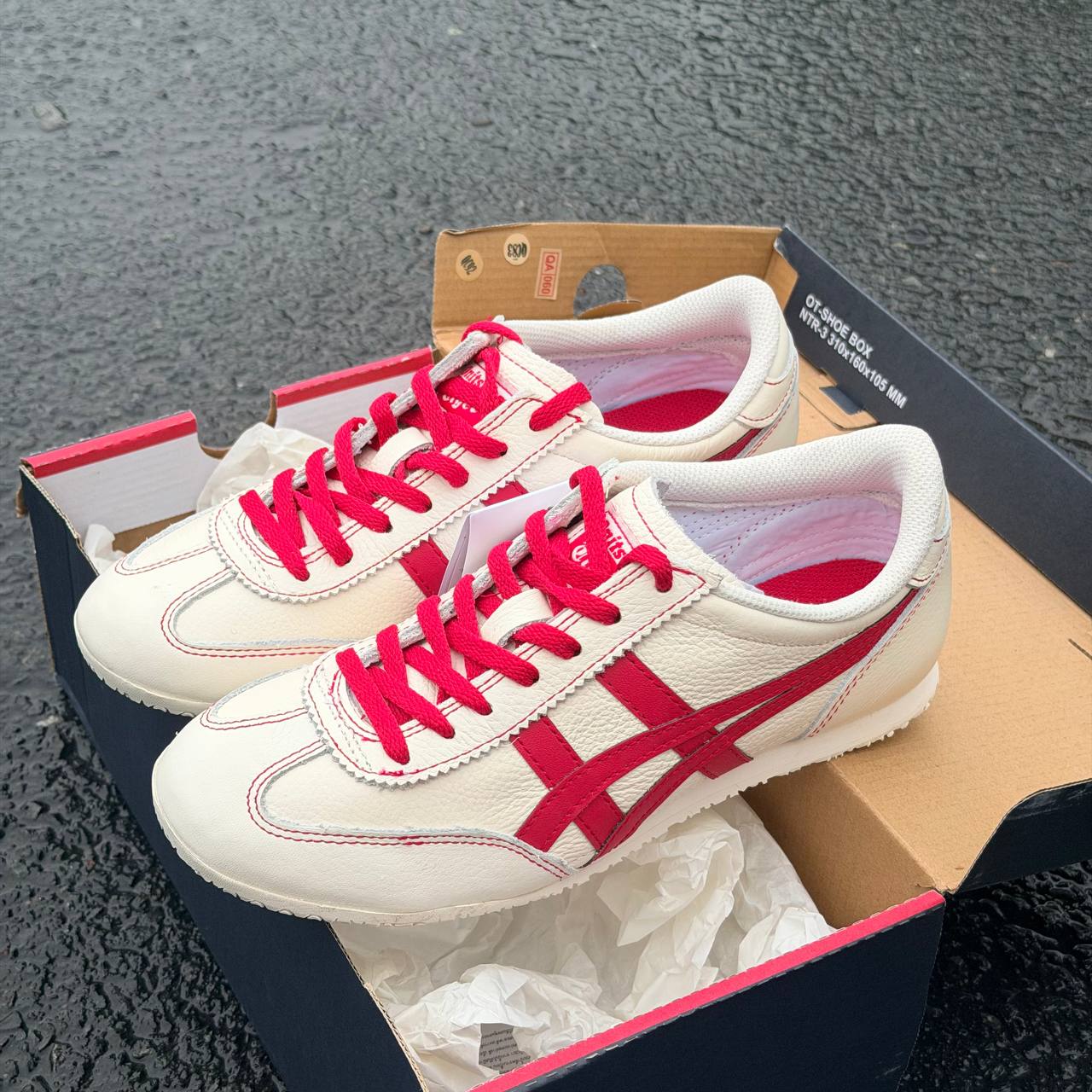 Giày Onitsuka Tiger Machu Racer 'White Red' [1183B770-110]