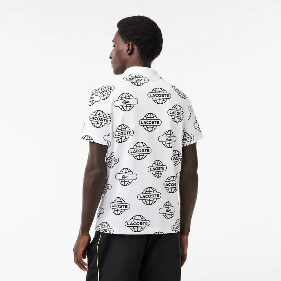 Áo Polo Lacoste Globe Print Movement ''White Pattern'' [PH1175 51 AU8]