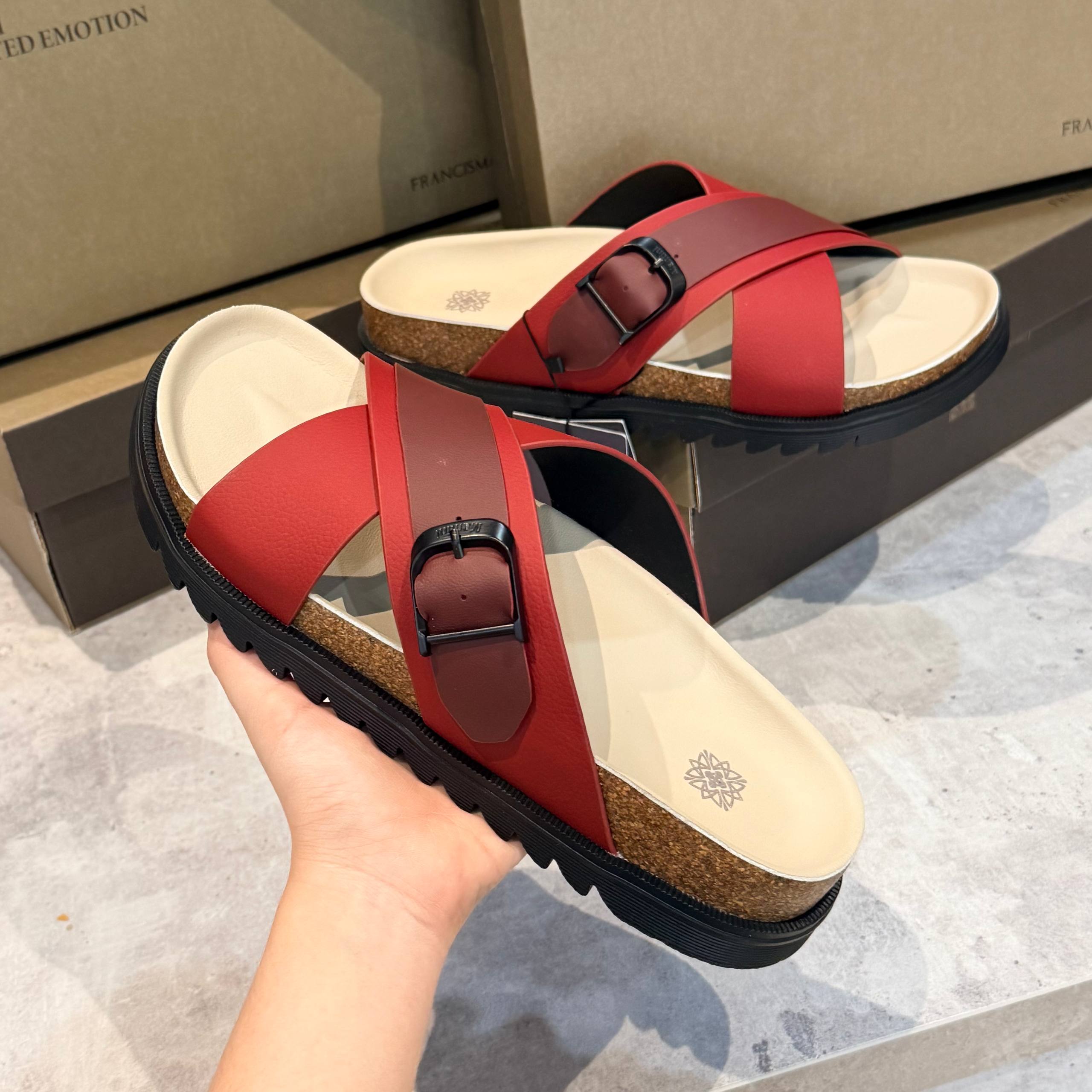 Dép Francis Mantini Grand Canyon State Birken Red - LIMITED BÍNH NGỌ 2026