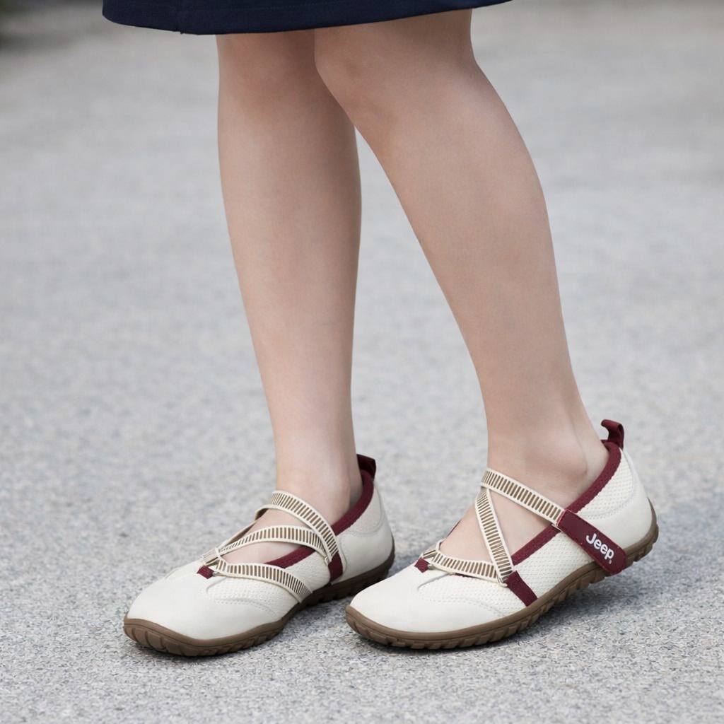 Giày Jeep Outdoor Shoes Women's Low Top ''Begie Red'' [P651W13111]