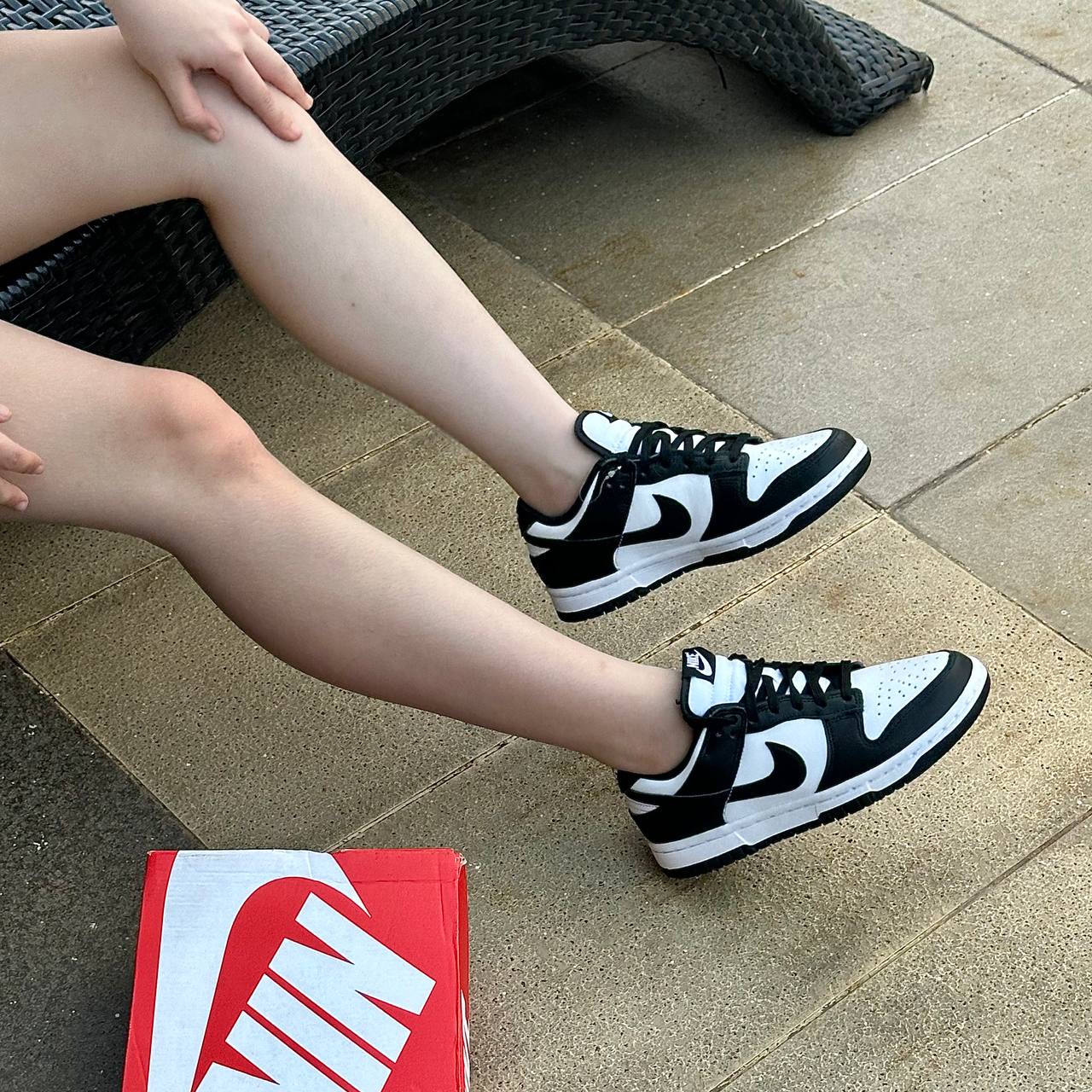 Giày Nike Dunk Low White Black [DD1503 101] [ O ]