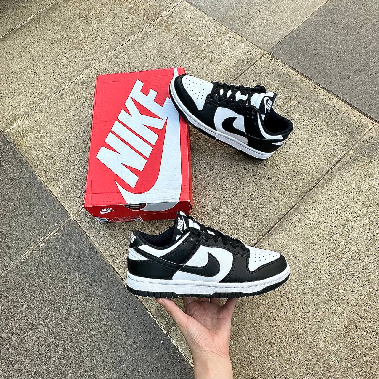 Giày Nike Dunk Low White Black [DD1503 101] [ O ]