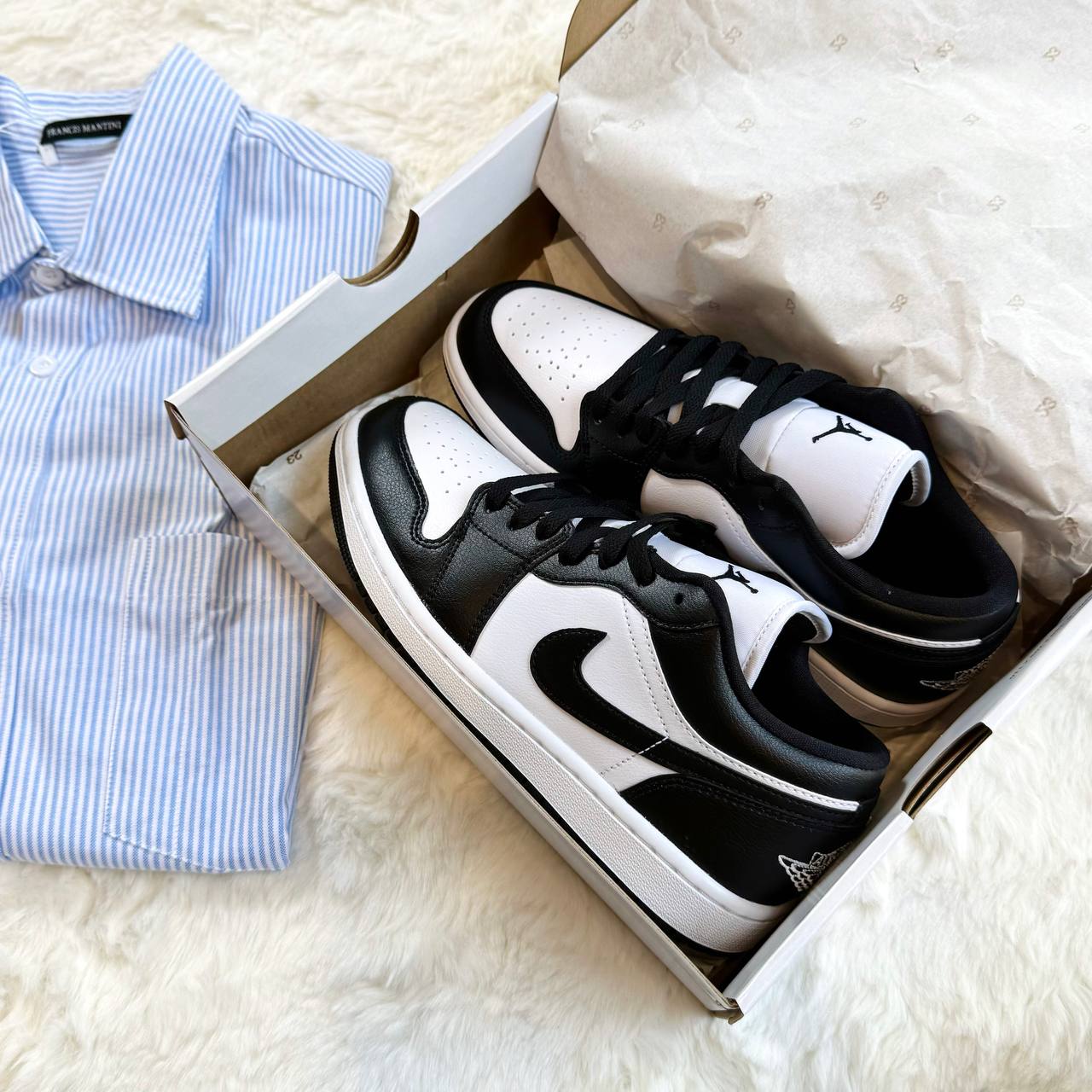 Giày Nike Air Jordan 1 Low 'Panda' [DC0774 101]