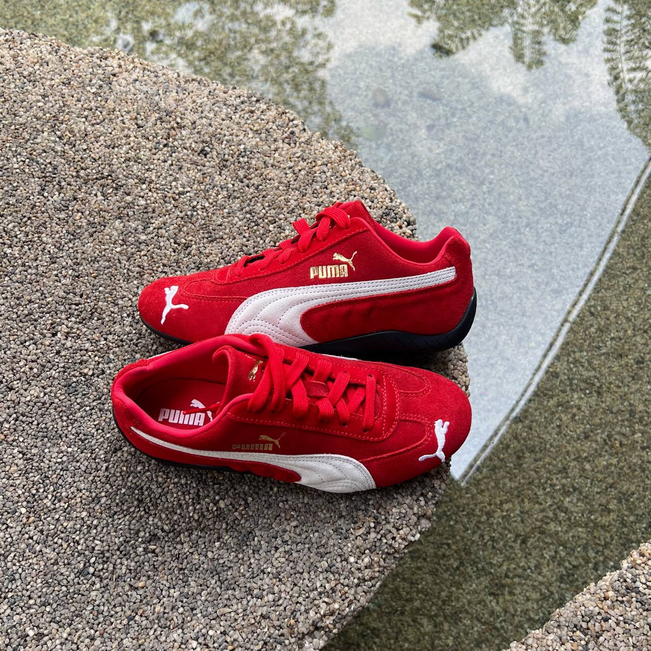 Giày Puma Speedcat OG Red White - GS [401698 02]