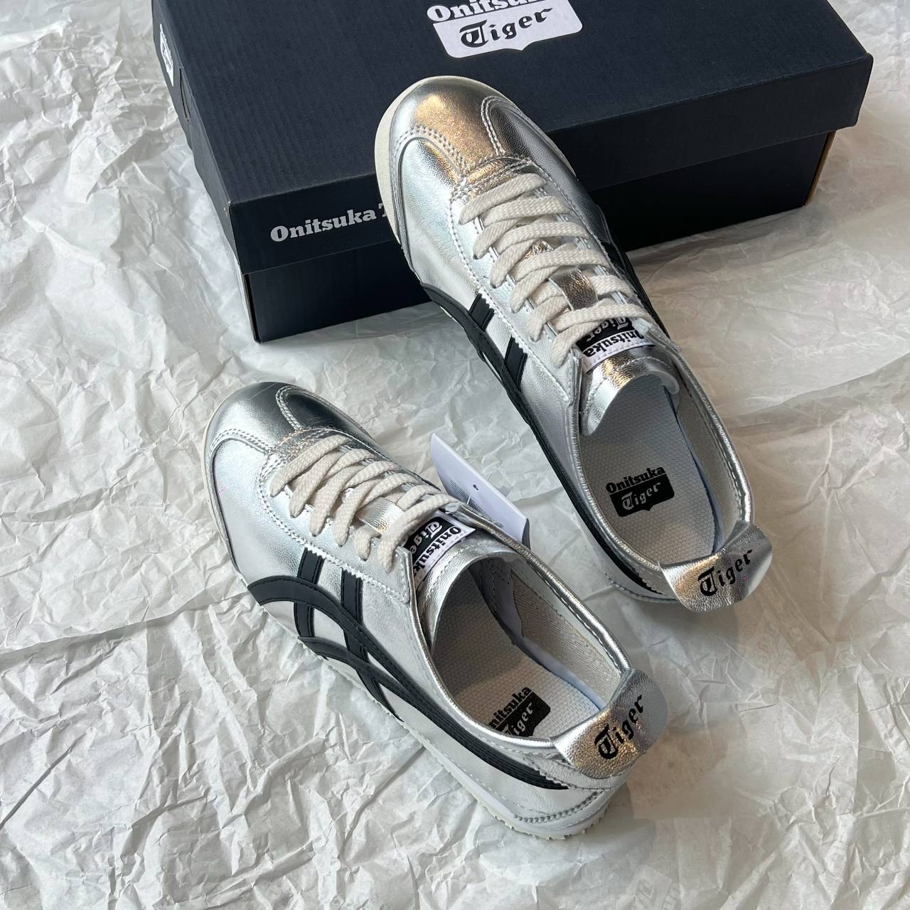 Giày Onitsuka Tiger MEXICO 66 ''SILVER OFF WHITE' [1183B566 020]