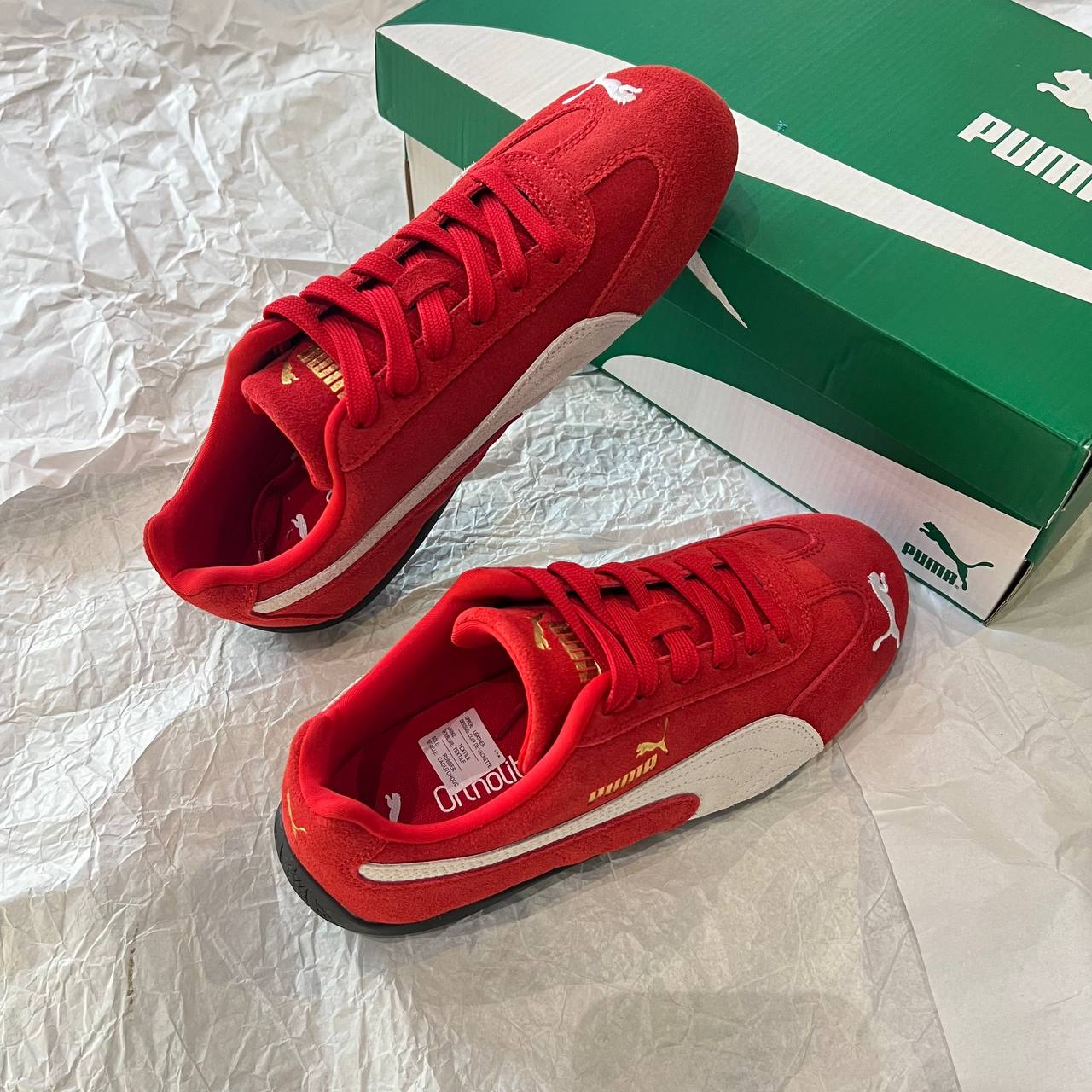 Giày Puma Speedcat OG Red White - GS [401698 02]
