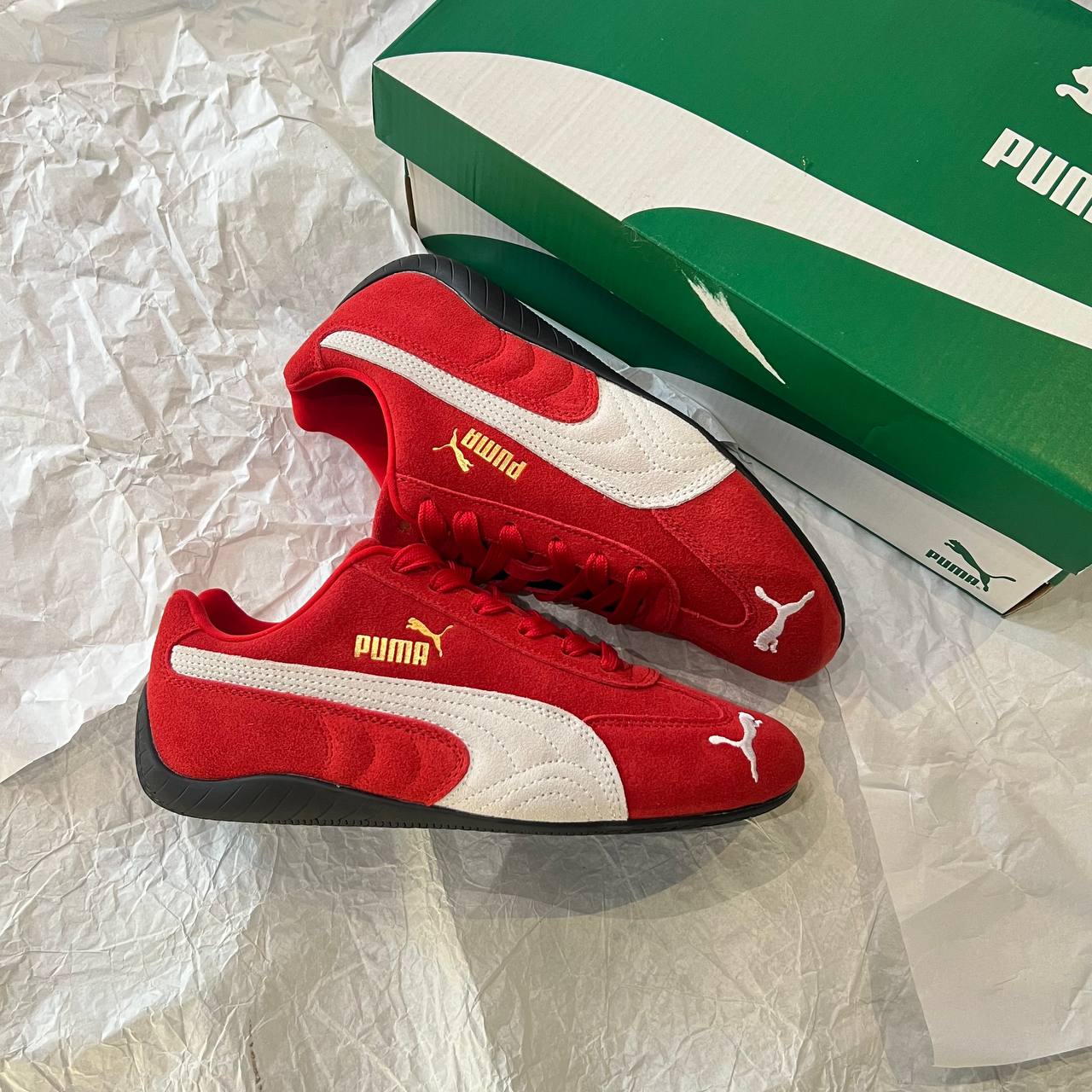 Giày Puma Speedcat OG Red White - GS [401698 02]