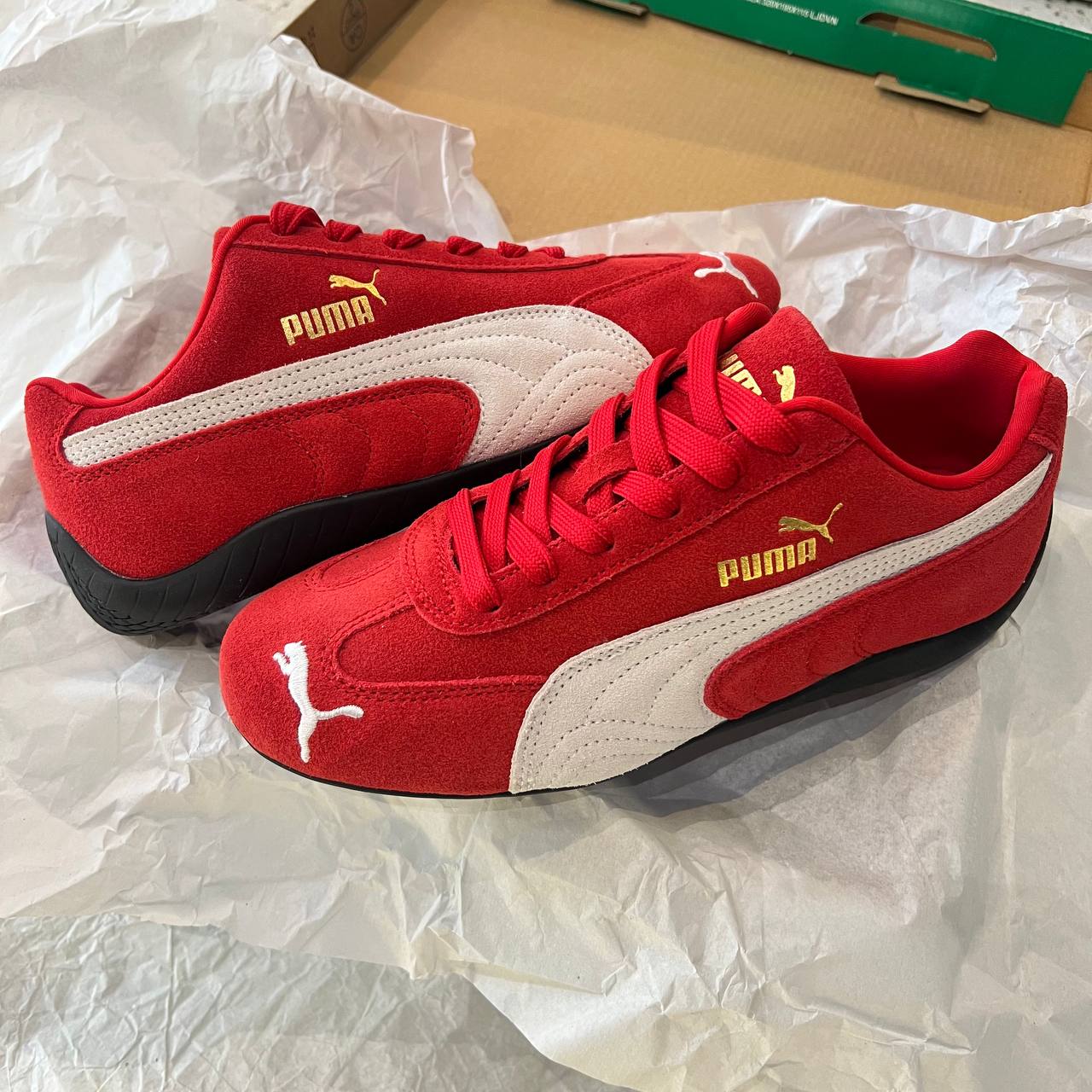 Giày Puma Speedcat OG Red White - GS [401698 02]