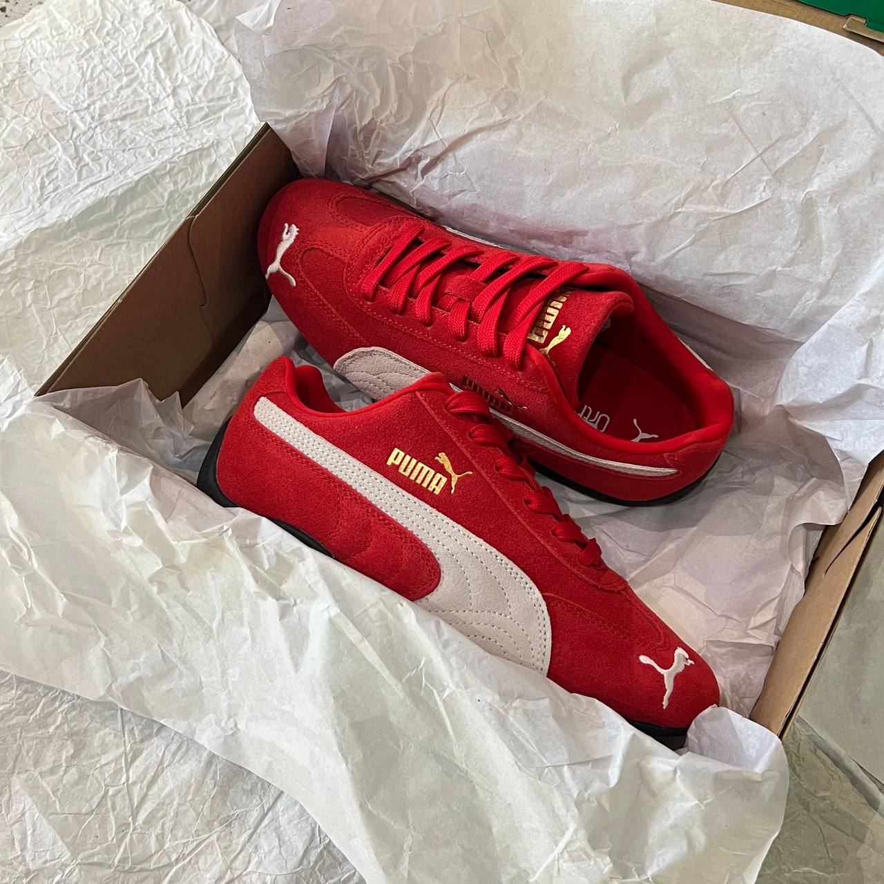 Giày Puma Speedcat OG Red White - GS [401698 02]