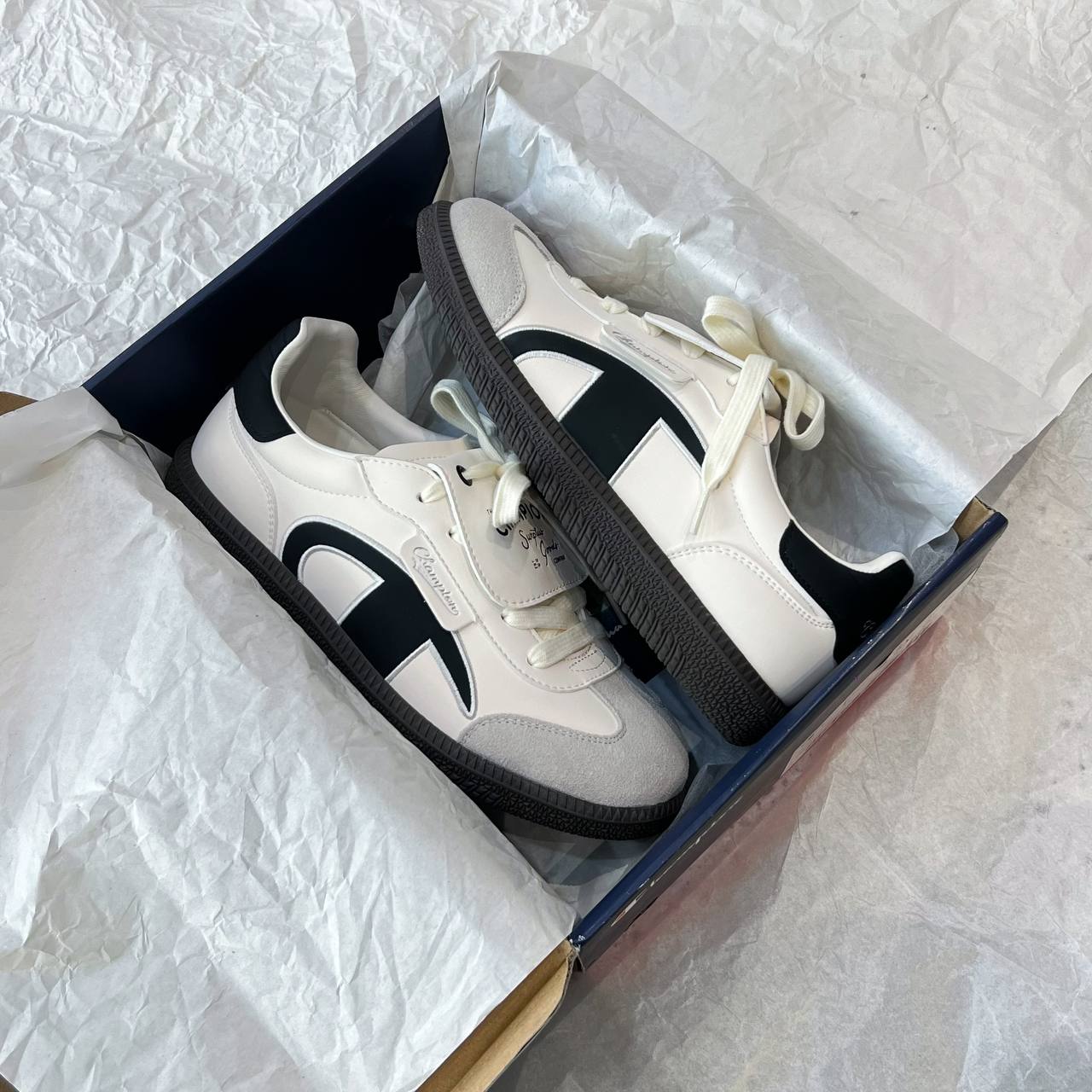 Giày Champion Essentials Champ T-Trainer ' Cream/Black